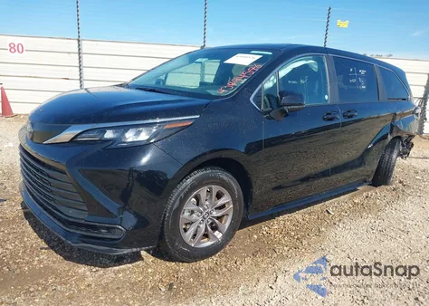 2025 Toyota Sienna Le из США, поврежденный, VIN 5TDKRKEC1SS226500